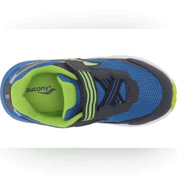 Saucony navy/green boys' sneaker, size 6W (toddler) - Picture 5 of 13